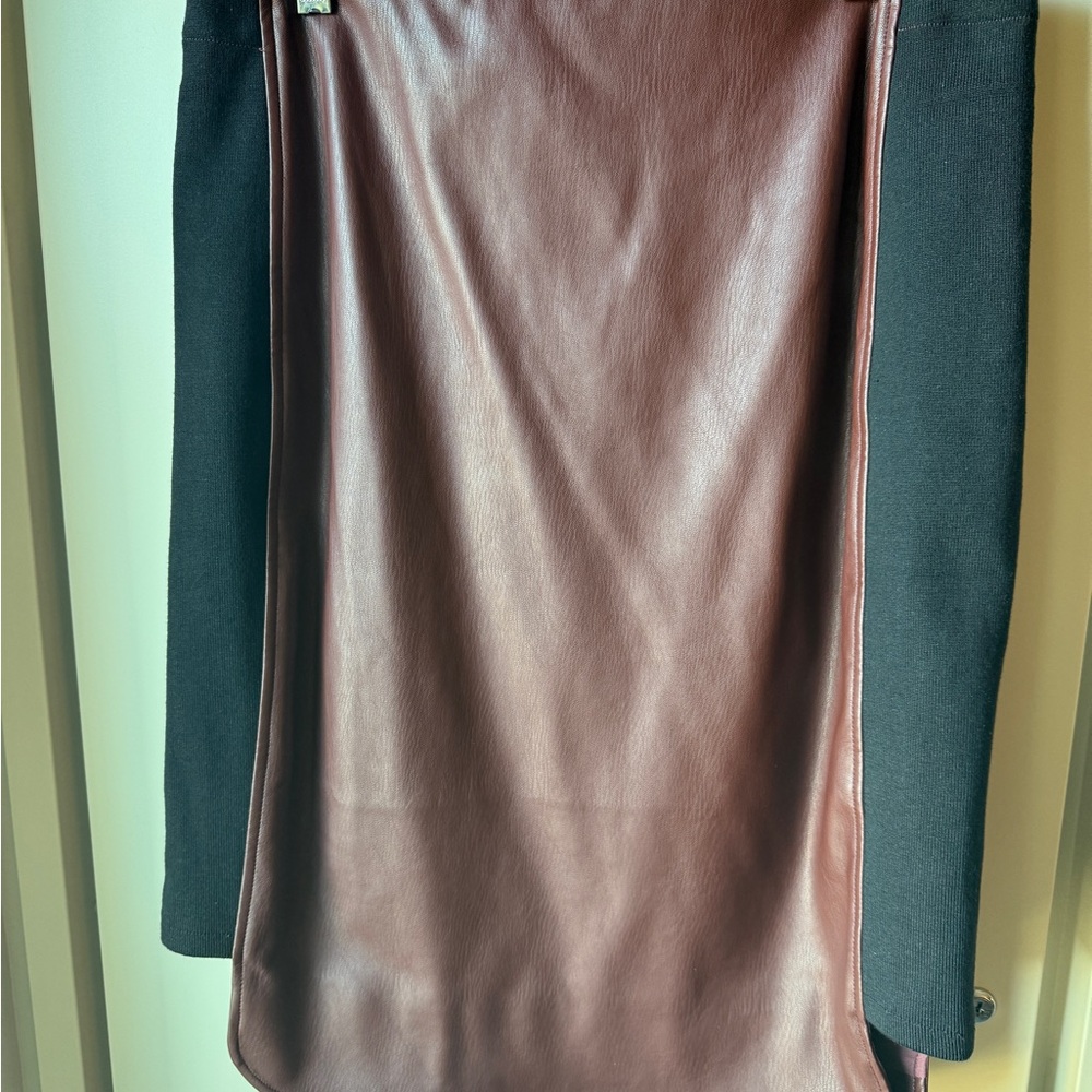 Anthropologie Faux leather Skirt